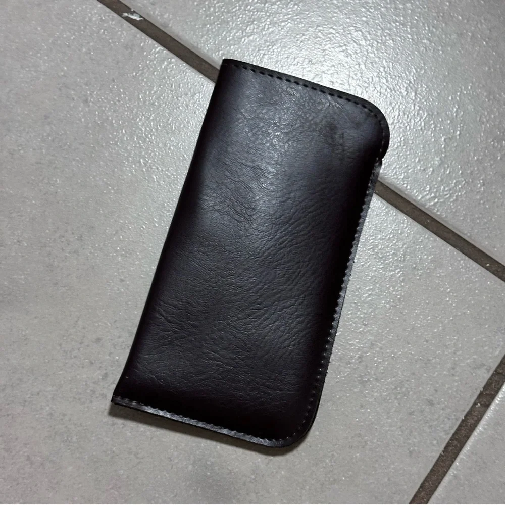 Dark Brown Faux Leather Sunglasses/Glasses Case‎